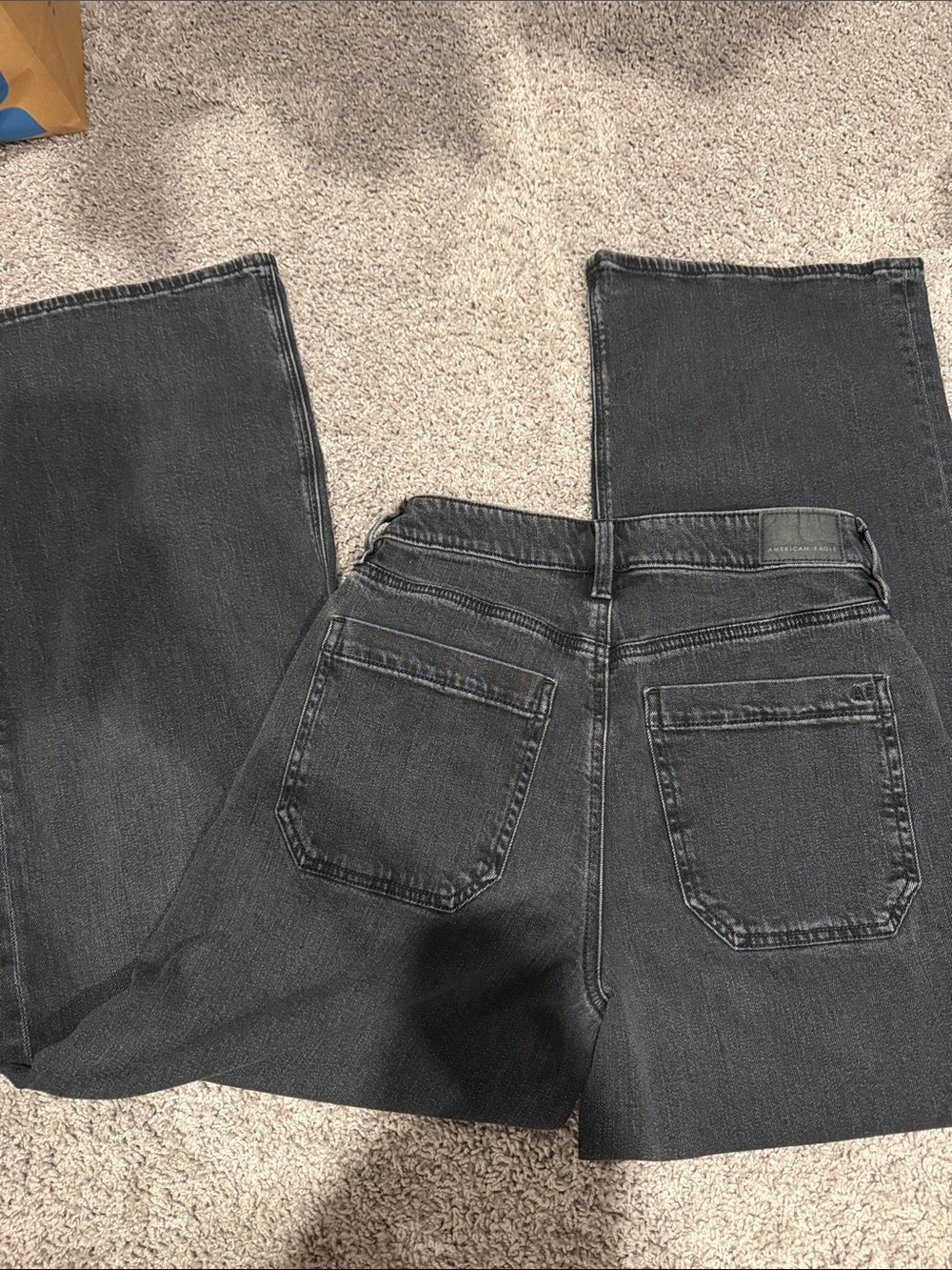 American eagle super high rise baggy wide leg jeans